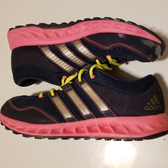 neon pink adidas trainers